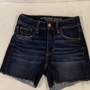 American Eagle Outfitters Women's Deep Indigo Jean Shorts